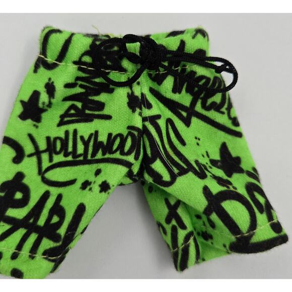 Rainbow High Jade Hunter Green Shorts with Black Writing - Picture 4 of 9